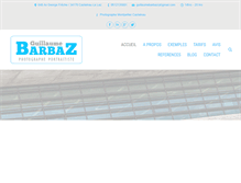 Tablet Screenshot of guillaumebarbaz.com